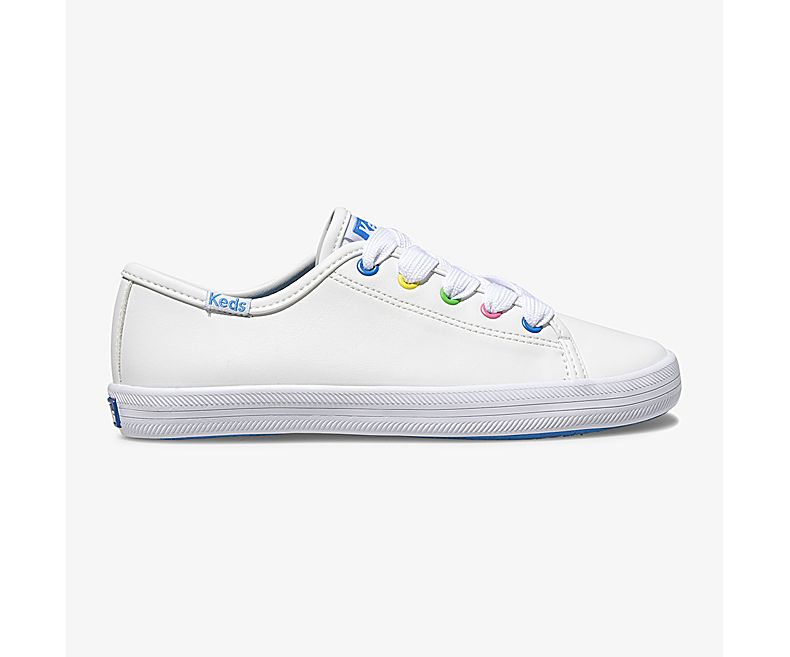 Keds Kids White Multicolor Casuals Shoes - Keds Kickstart Multi 541EJMTHZ